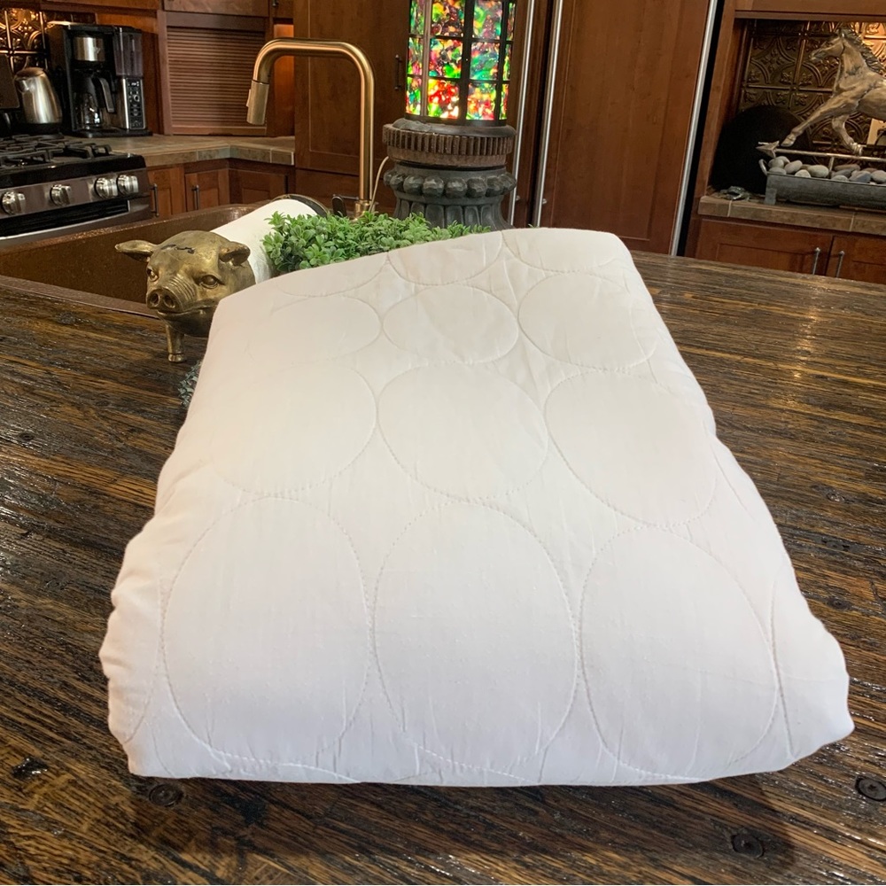 Target brand white Cal King Mattress Protector with elastic anti slip